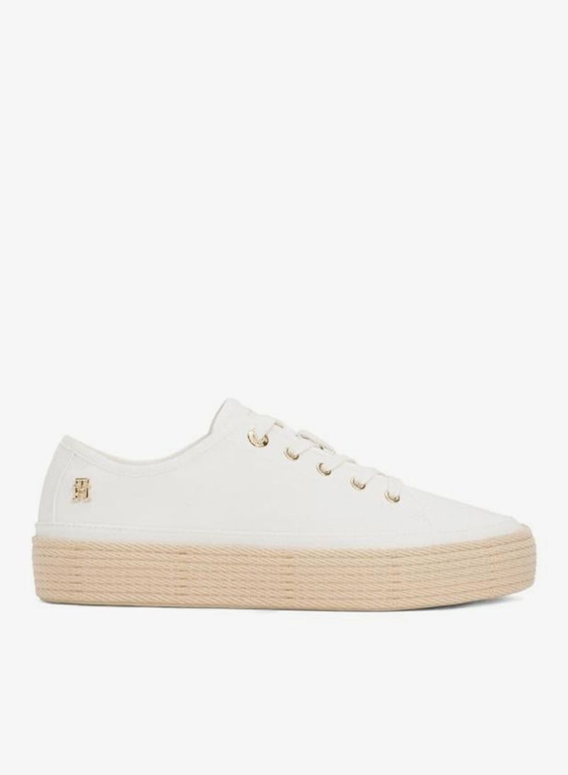 TOMMY HILFIGER VULCANISED ESPADRILLE TRAINERS - Image 1