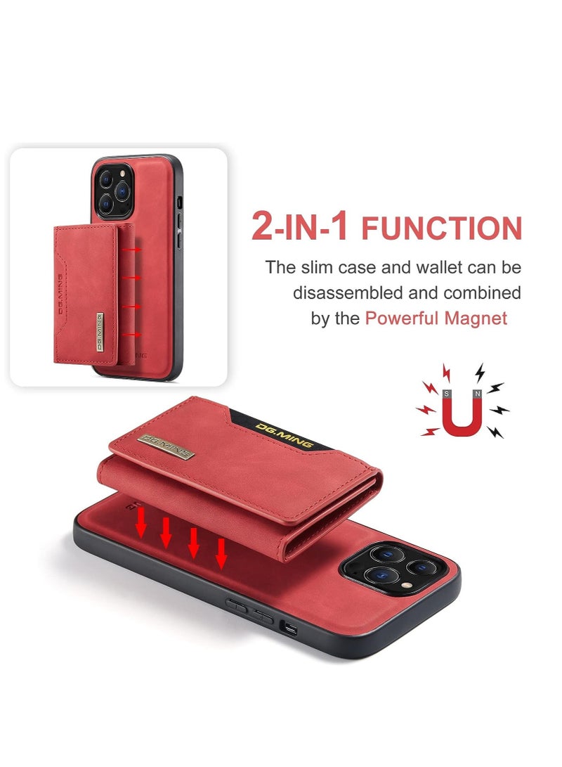iPhone 15 Pro Max protection case, back cover with detachable magnetic ID card wallet, shockproof case, made of thermoplastic polyurethane  - Image 5