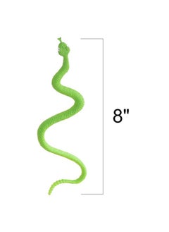 ArtCreativity Realistic Rainforest Rubber Snake Toys Pack Of 12 8 Inches Long Real Look Scales Reptile Birthday Party Favors Fake Prank Prop Gift Idea For Boys And Girls  - Image 3
