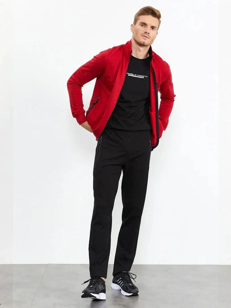 تومي لايف TOMMY Men's Zip-Front Sweatshirt And Pants Set
