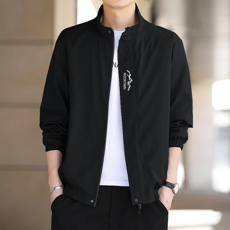 Celary Men's Lightweight Casual Zip-Up Jacket | Stylish Slim Fit Outerwear for All Seasons - Image 2