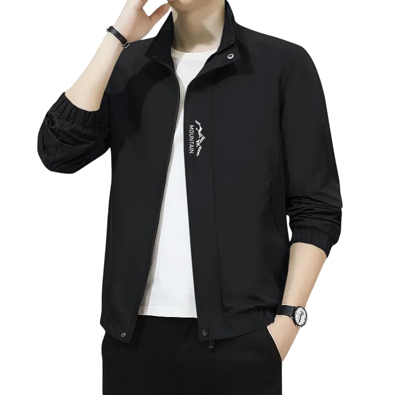 Celary Men's Lightweight Casual Zip-Up Jacket | Stylish Slim Fit Outerwear for All Seasons - Image 1