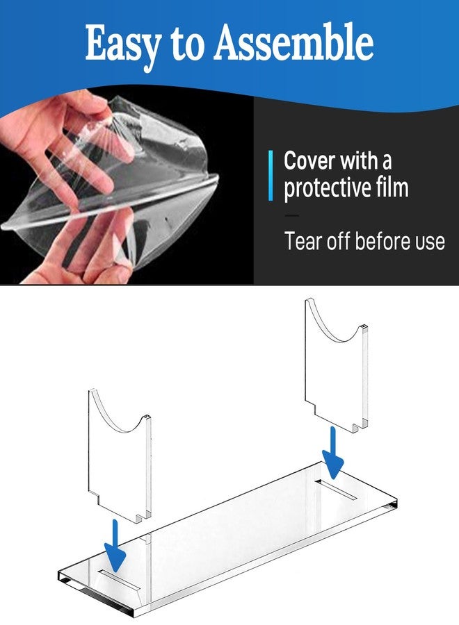 Elifinds Acrylic Lightsaber Stand for Display - Universal Sword, Dagger & Wand Holder, Transparent Desktop Showcase for Collectibles with Stable Base (Transparent - 1 Set) - Image 5