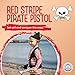 Liontouch Pirate Pistol Captain Red Stripe Age 38 Years Pretend Play Foam Toy For Children And Toddlers with Skull Motive Ideal Accessory For Dress Up Costumes for Sailing the Caribbeans - Image 3
