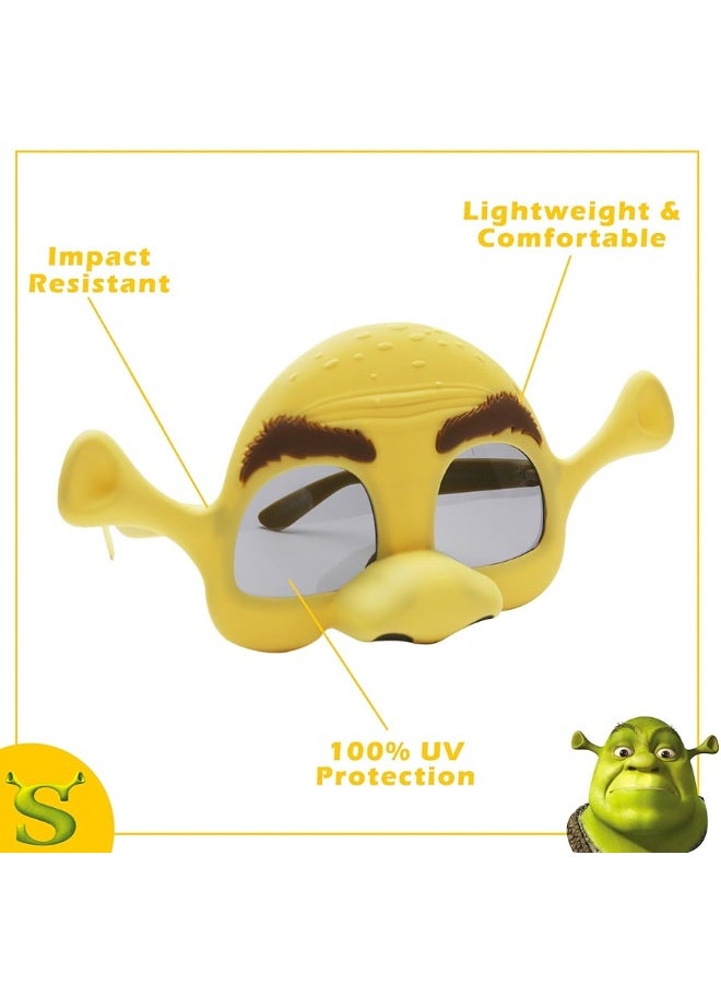 Sun-Staches SunStaches Official Shrek Sunglasses for Kids  Dreamworks Ogre Green Mask Costume Accessory  One Size Fits Most Kids - Image 4