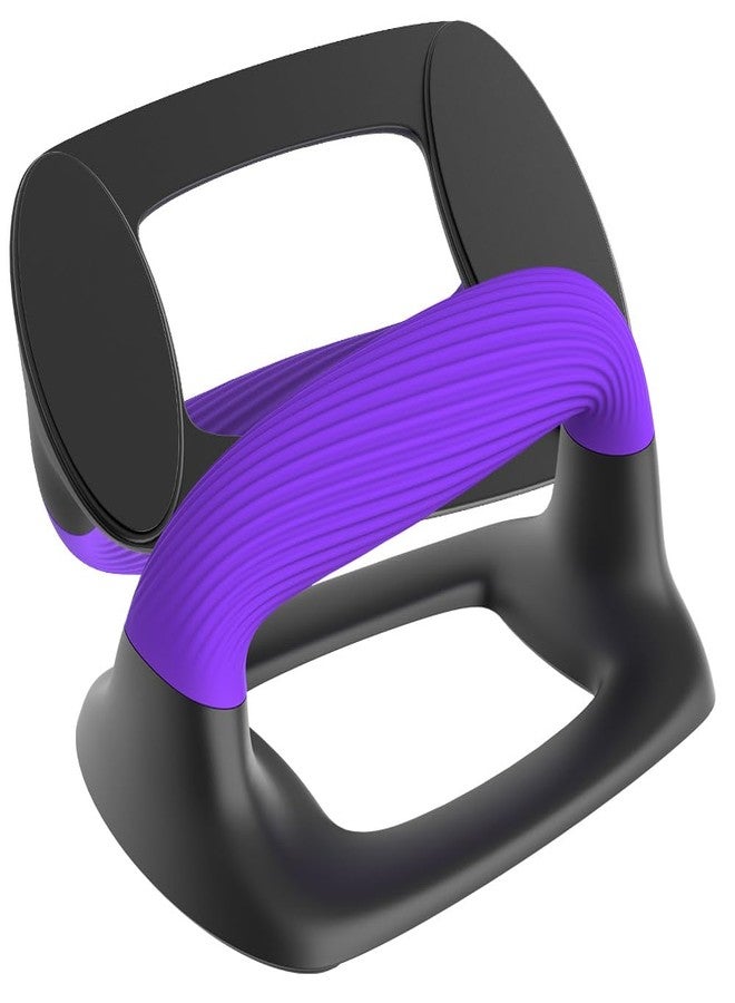Lifeswell Push Up Bars – Ergonomic Pushup Handles for Floor Strength Training, Non-Slip Push-Up Stands with Soft Grip, Pushups Bars for Home Gym Workout, Blue Purple - Image 1