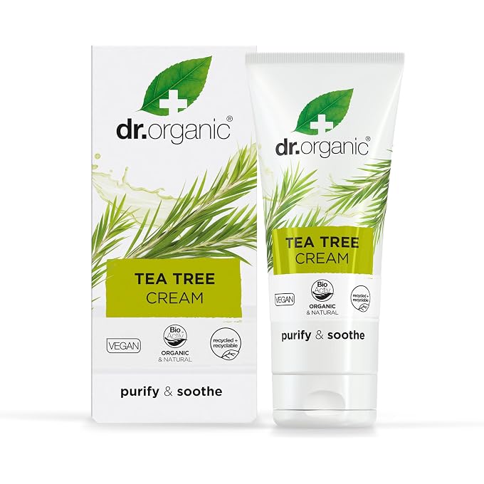 dr.organic Dr Organic Tea Tree Antiseptic Cream, 50 milliliters - Image 1