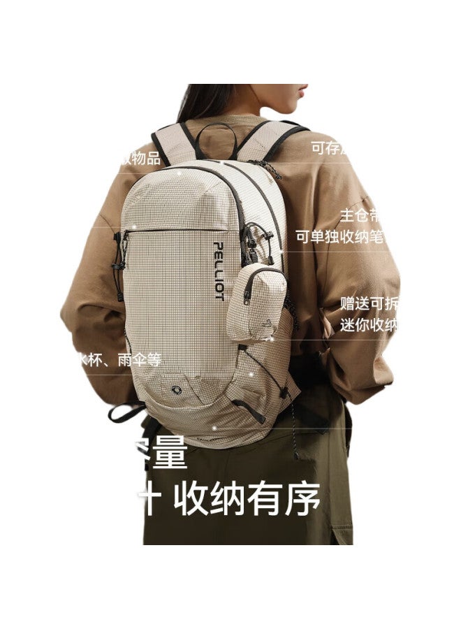 PELLIOT Outdoor Hiking Backpack, Trekking Rucksack, Water-Resistant Travel Backpack, Multifunctional Large Capacity 16402511, Smoky Pink - Image 1