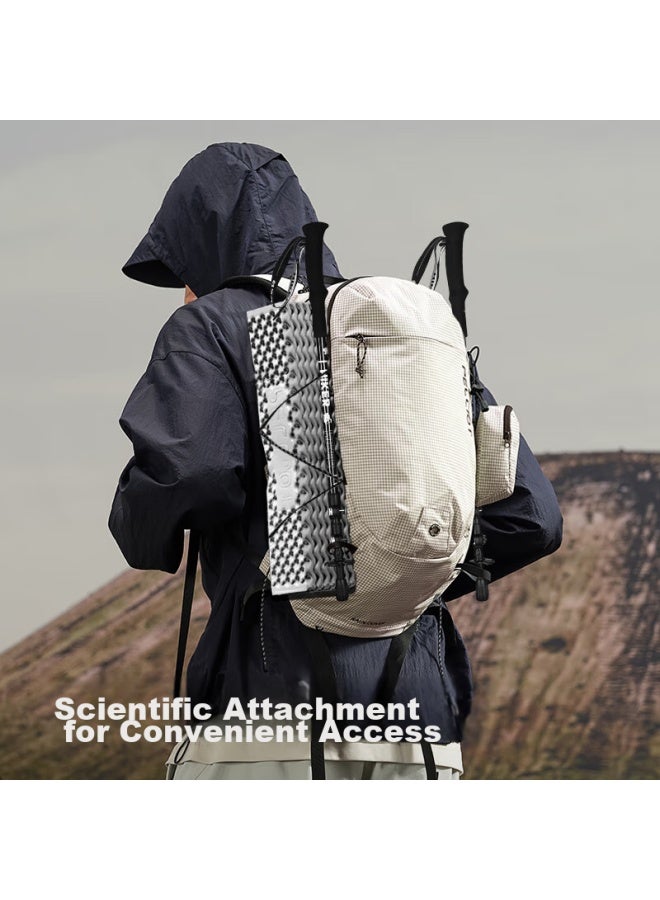 بيليوت Pelliot Outdoor حقيبة ظهر للمشي لمسافات طويلة، حقيبة ظهر للسفر، حقيبة ظهر سفر مقاومة للماء، متعددة الوظائف ذات سعة كبيرة 16402511، وردي مدخن - Image 3