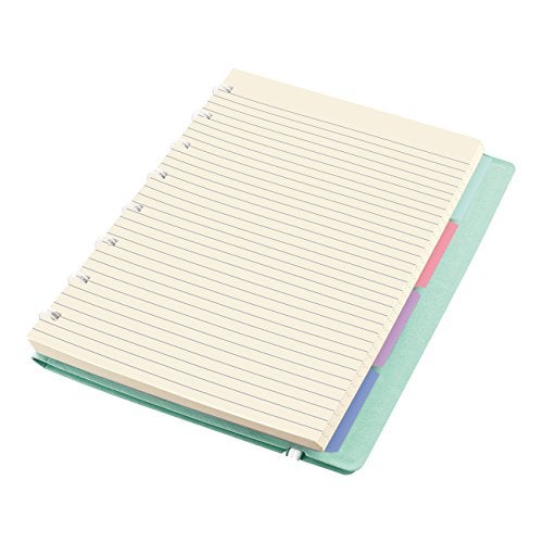 FILOFAX دفتر ملاحظات فيلوفاكس القابل لإعادة التعبئة، A5 (8.25" × 5") لون بيض البط - 112 صفحة كريمية قابلة للتحريك - فهرس، جيب وعلامة صفحة (B115052U) - Image 3