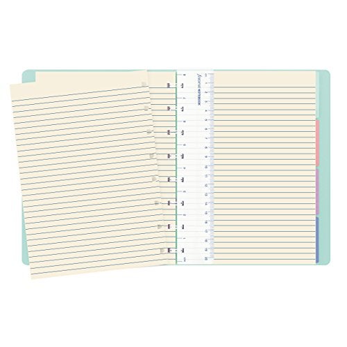 FILOFAX دفتر ملاحظات فيلوفاكس القابل لإعادة التعبئة، A5 (8.25" × 5") لون بيض البط - 112 صفحة كريمية قابلة للتحريك - فهرس، جيب وعلامة صفحة (B115052U) - Image 2