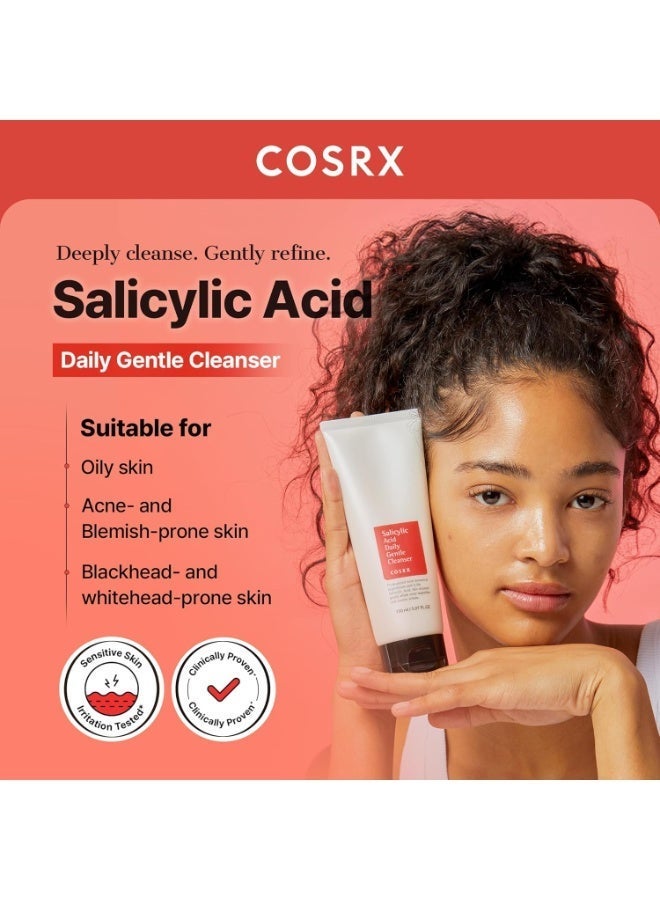 COSRX Salicylic Acid Daily Gentle Cleanser 150ml – Pore Cleanse & Acne Control Face Wash for Oily Skin 150mlml - Image 2