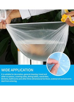 KCDMBUE 3pcs Plastic Drop Cloth Set, Self-Adhesive Fabric Canopy, Waterproof, Dustproof and Tear-Resistant, Purpose Furniture Cover Floor Wall Protective Film  - Image 2