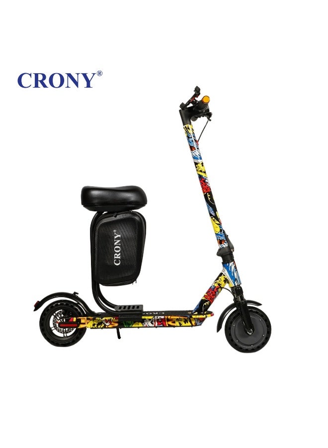 CRONY XM M365 APP+SEAT 350 W Electric Scooter – 36 V / 7.8 Ah, Foldable Urban Commuter with App Connectivity, Seat & Signal Lights-Street Dance - Image 2