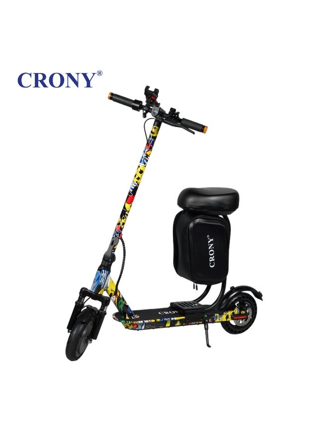 CRONY XM M365 APP+SEAT 350 W Electric Scooter – 36 V / 7.8 Ah, Foldable Urban Commuter with App Connectivity, Seat & Signal Lights-Street Dance - Image 1