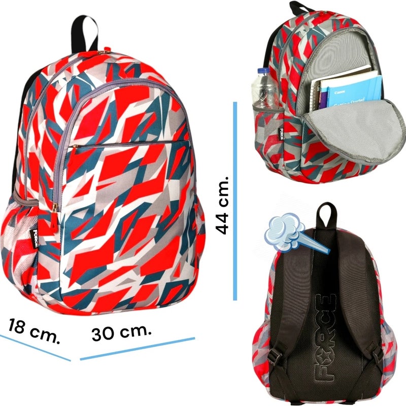 Force Backpack Unisex -RED Camouflage pattern - Image 3