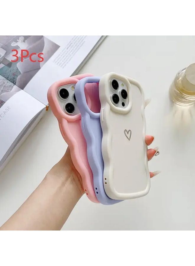 Mixed Color Cute Macaron Candy Soft Phone Case With Heart Pattern For IPhone 14 Pro Max - Image 5