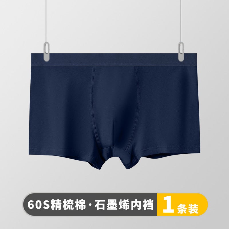 50-Pack Xinjiang Cotton Mens Boxer Briefs Gray blue - Image 2
