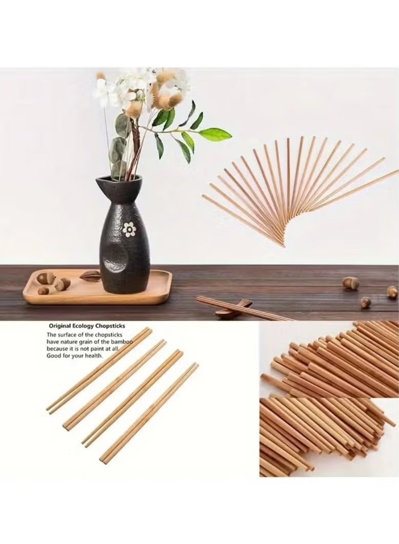 10 Pairs of Bamboo Chopsticks - Image 2