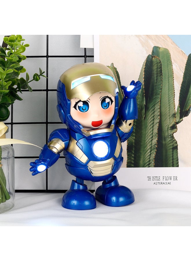 Popular Electric Dancing Robot Toy Steel Model Singing Dancing Luminous Deformation Bumblebee Gift Wholesale-Color:Dancing Robot  Color Box Version - Image 4
