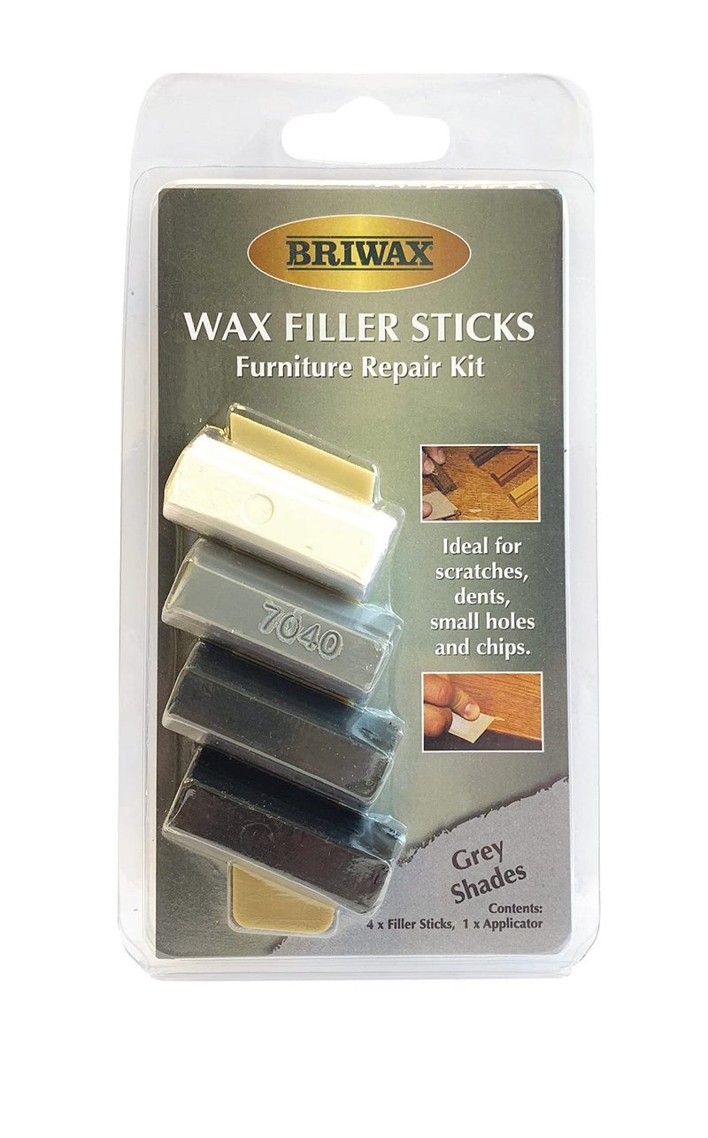Briwax Filler Sticks - Grey (4 X 40Ml Sticks)
