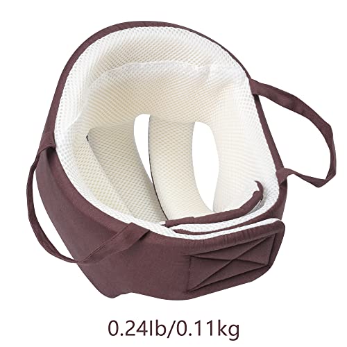 Cepairng Thick Protection Helmet for Elderly Youth Kids Adults,Head Protection for Elderly Falls,Soft Helmet for Epilepsy Seizures Prevent Head Injuries,Safety Bump Cap,for Home Gardening (Coffee Mesh Inner) - Image 2