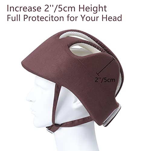 Cepairng Thick Protection Helmet for Elderly Youth Kids Adults,Head Protection for Elderly Falls,Soft Helmet for Epilepsy Seizures Prevent Head Injuries,Safety Bump Cap,for Home Gardening (Coffee Mesh Inner) - Image 4