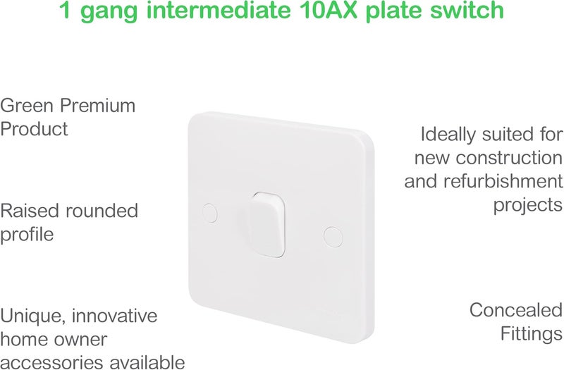 Schneider Electric Lisse 1 Gang Intermediate Switch - White - Image 5