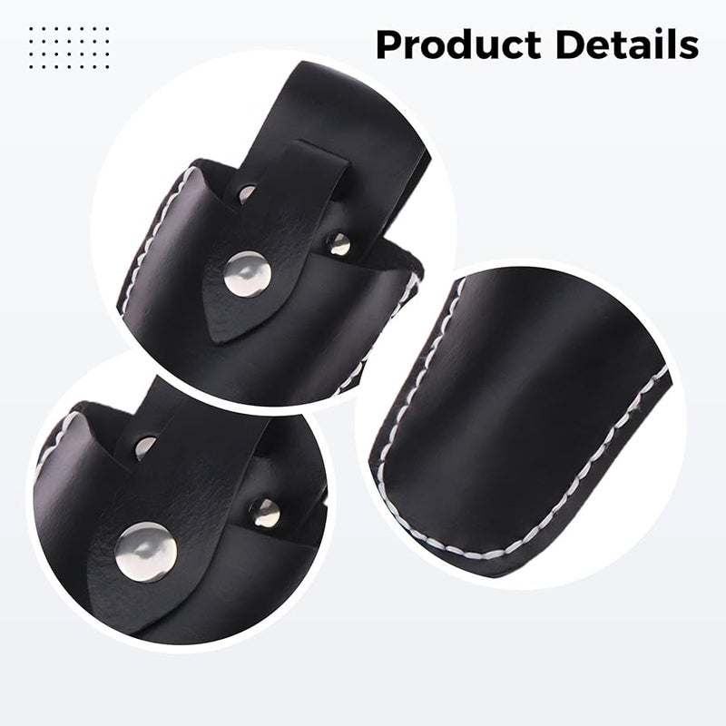 Faux Leather Tool Pouch 7.9 Inch With Belt Loop And Reinforced Stitching - Image 2