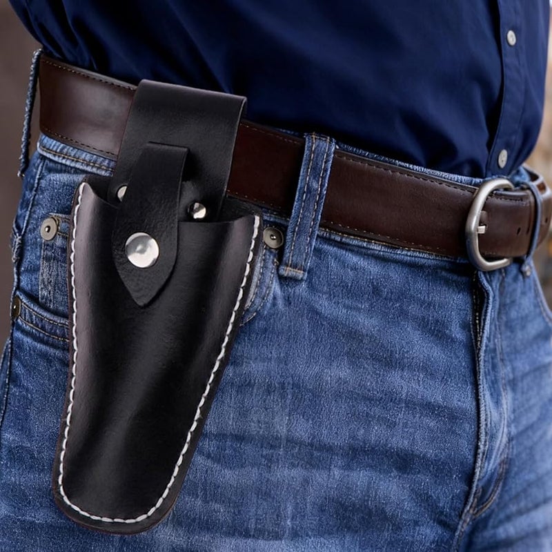 Faux Leather Tool Pouch 7.9 Inch With Belt Loop And Reinforced Stitching - Image 3