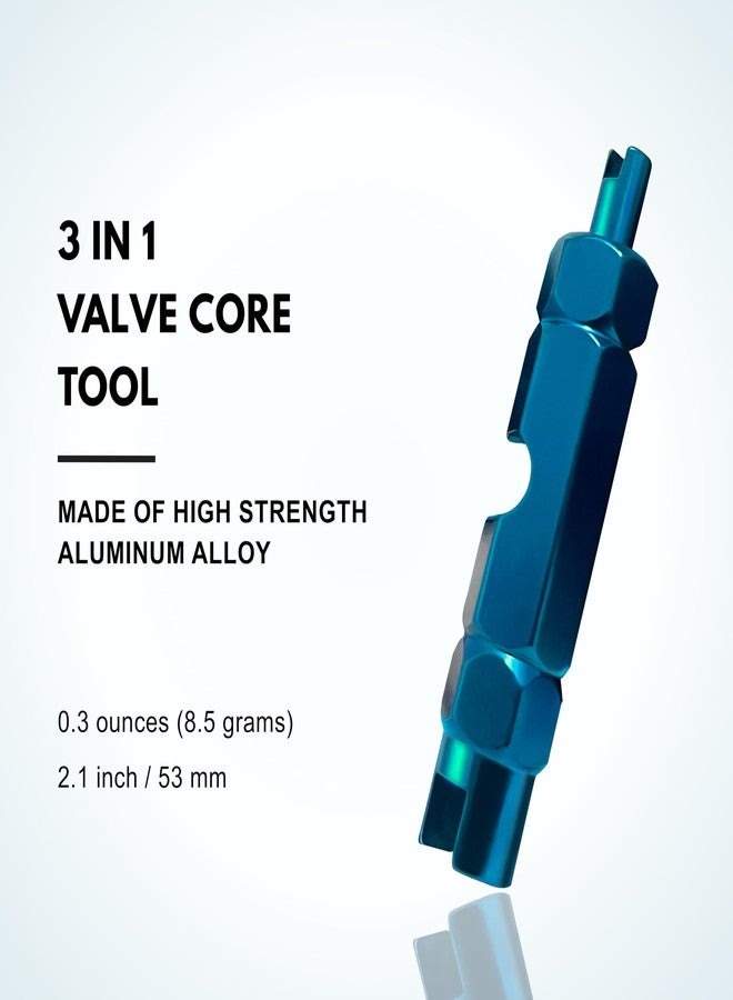 CIMNGLR Tire Valve Stem Removal Tool Kit, Includ Presta Valve Core Removal Tool, Stainless Steel Dual Head Schrader Valve Removal Tool, 6Pcs Valve Core for Car Motorcycle Truck Bike, ect. Standard Valve Cores - Image 4