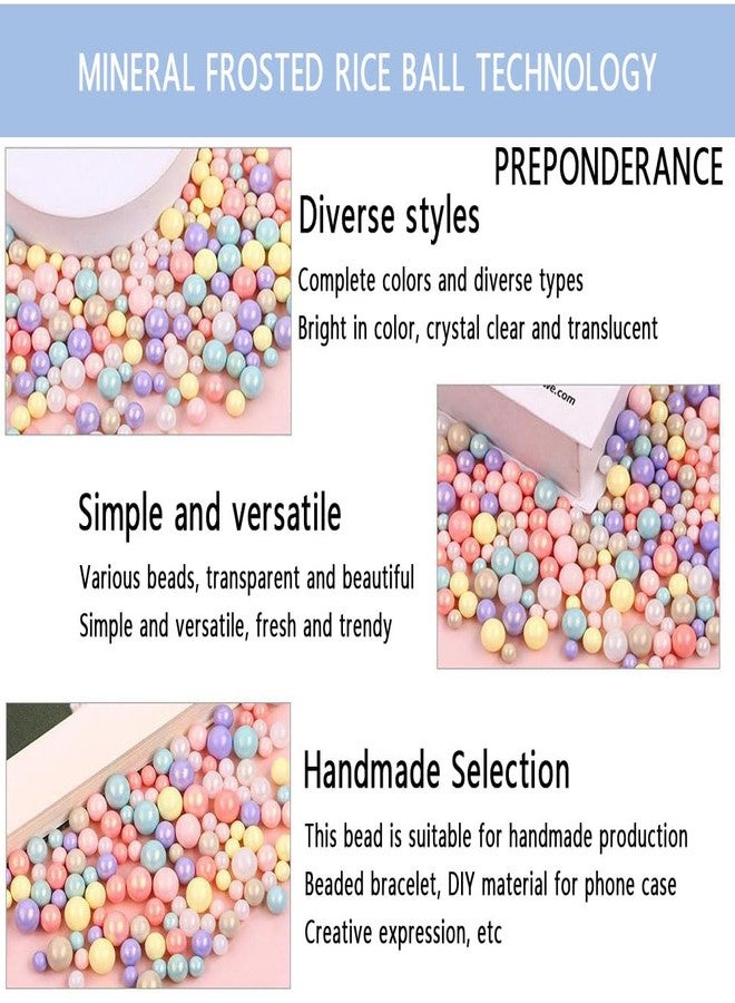nanaxagly 200Pcs ABS Colorful Acrylic Round Beads, 6/8/10 mm Multicolor No Hole Acrylic Faux Pearl Beads, for Vase Home Party Wedding Decor Fillers Decorations Jewelry Making Nail DIY Crafts (Mixed Color) - Image 5