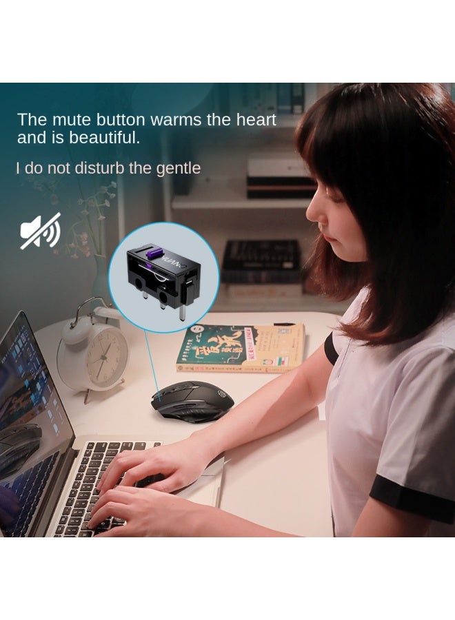 إنفيك Inphic F1s ماوس لاسلكي صامت للأعمال المكتبية والمنزلية قابلة لإعادة الشحن [مجموعة وسادة الماوس] - Image 3