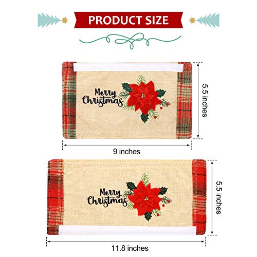 Patelai 6pcs Christmas Refrigerator Door Handle Covers Set Fridge Handle Protectors Microwave Refrigerator Handle Covers for Xmas Kitchen Party Decorations (Candy) - Image 2