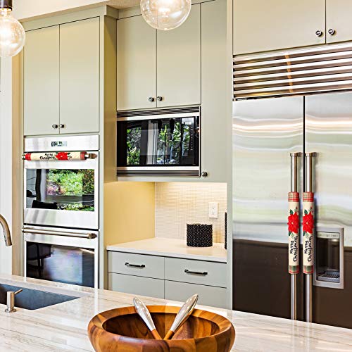 Patelai 6pcs Christmas Refrigerator Door Handle Covers Set Fridge Handle Protectors Microwave Refrigerator Handle Covers for Xmas Kitchen Party Decorations (Candy) - Image 4