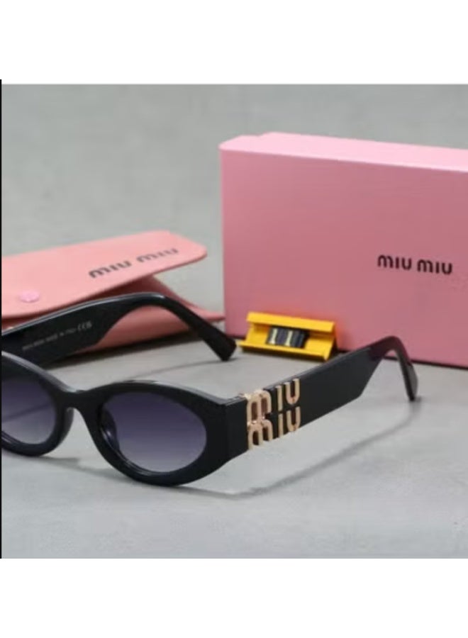 Miu Miu Italian Designer Luxury Retro Style Polarized Cycling Sunglasses For Ladies - Image 1
