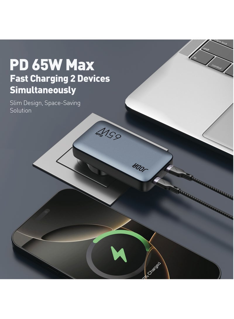 جودا JODA VoltPad 65: شاحن جداري فائق الصغر بقوة 65 واط بتقنية GaN ومنفذ USB-C للشحن السريع - Image 5