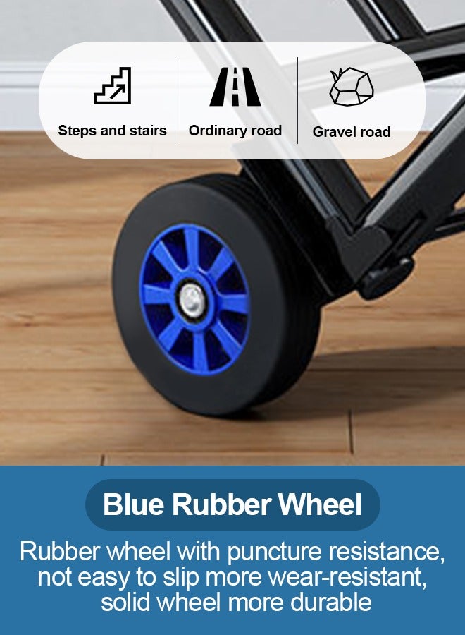 Snooe Folding Trolley Stair Climbing Trolley Heavy Duty Portable Luggage Trolley - Image 5