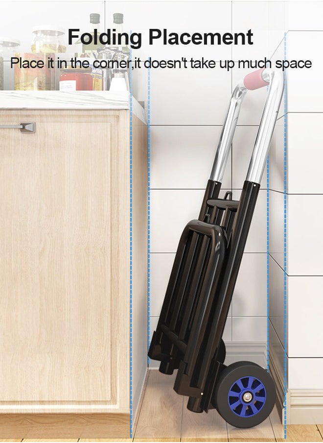 Snooe - Folding Trolley Stair Climbing Trolley Heavy Duty Portable Luggage Trolley - Image 1