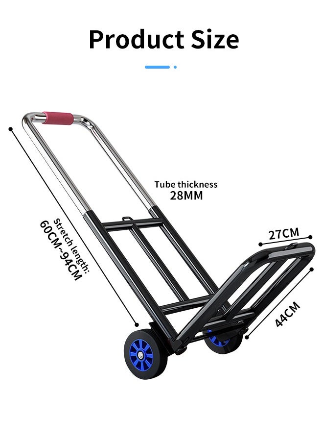 Snooe - Folding Trolley Stair Climbing Trolley Heavy Duty Portable Luggage Trolley - Image 1