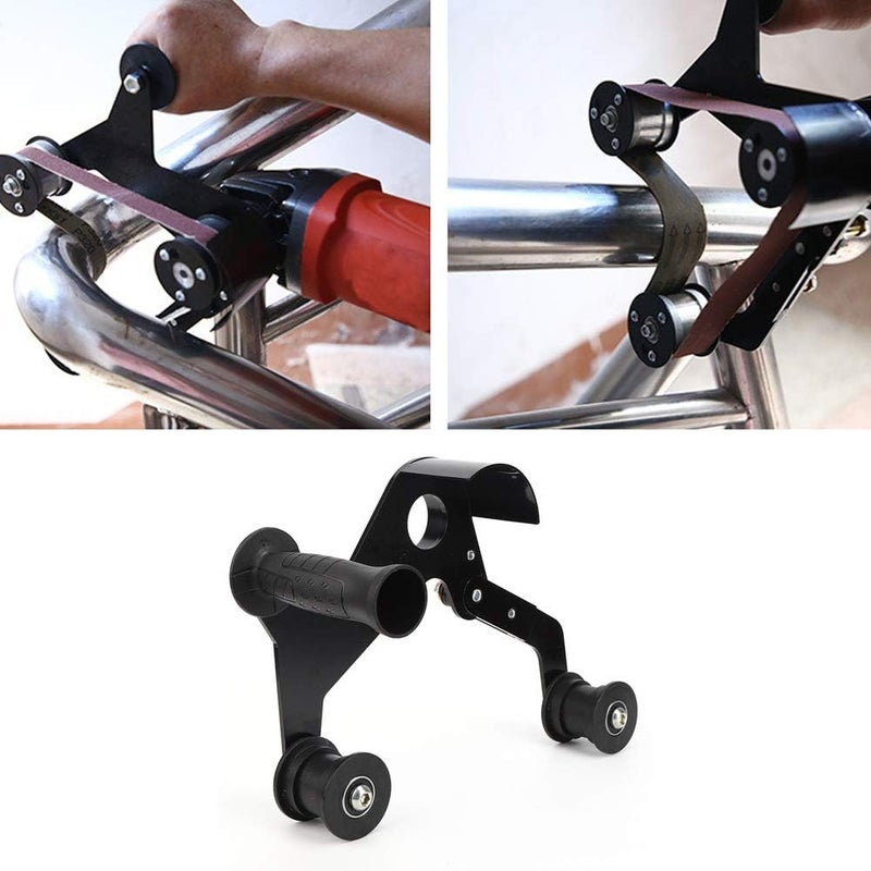 Stainless Steel Pipe Polisher with High Molecular Driving Wheel for 270° Grinding Range and Uniform Finish on Elbows and Railings - Image 3