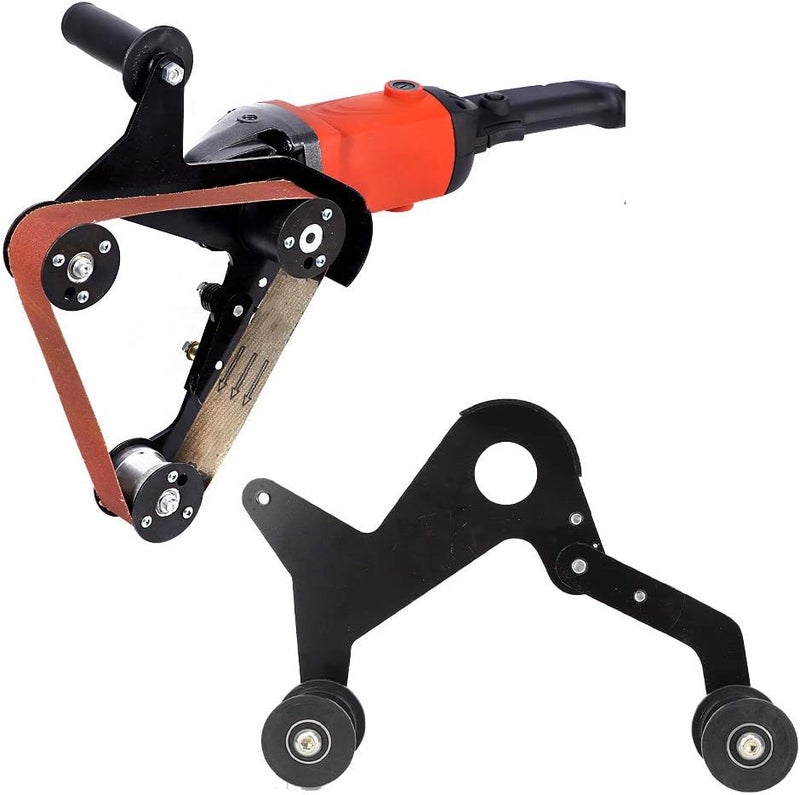 Stainless Steel Pipe Polisher with High Molecular Driving Wheel for 270° Grinding Range and Uniform Finish on Elbows and Railings - Image 4