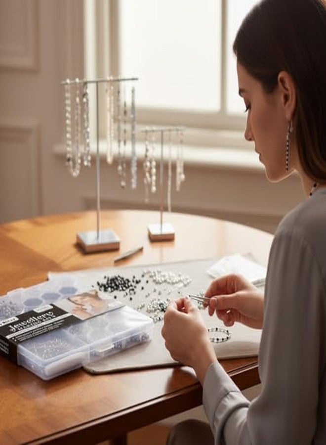 itsy-bitsy Itsy Bitsy My Beads Studio Jewellery Making Kit Black & White Assorted Craft Beads Organised Box DIY Bracelet Set, Jewellery Making kit DIY Beads Craft Set - Image 3