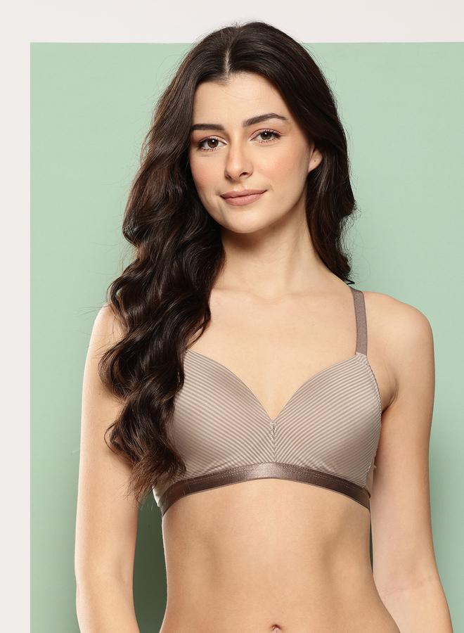 Leading Lady Brown Lightly Padded Non Wired T-Shirt Bra - Image 1