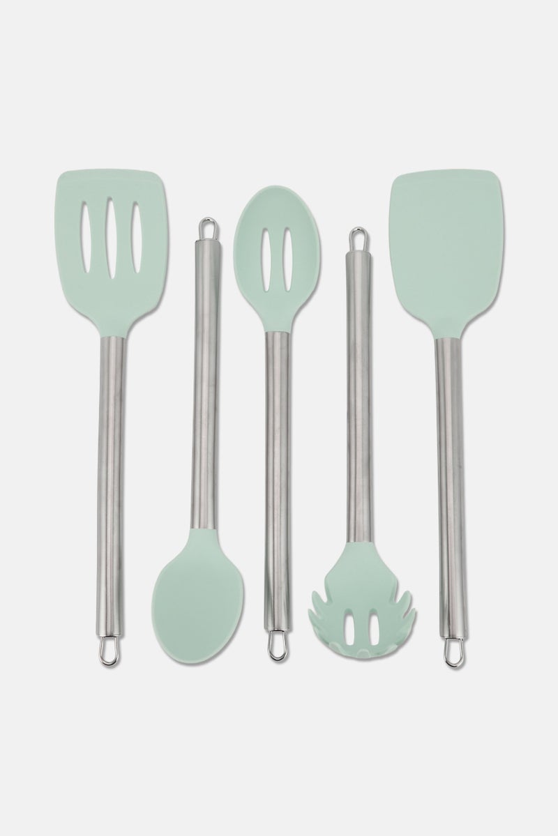 Core Kitchen 5 Pieces Silicone And Stainless Steel Utensil Set - Image 1