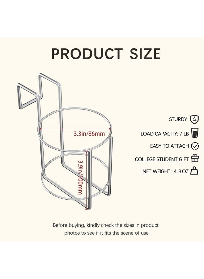 KOXHERO Cup Holder for Bed (Diameter: 3.3IN) Drink Holder Water Bottle/Glass Organizer for Wood Dorm Room Bunk Bed Crib, Metal Toddle Bed,Loft Bedside, Headbed, Car,Office Desk Partition - Image 2
