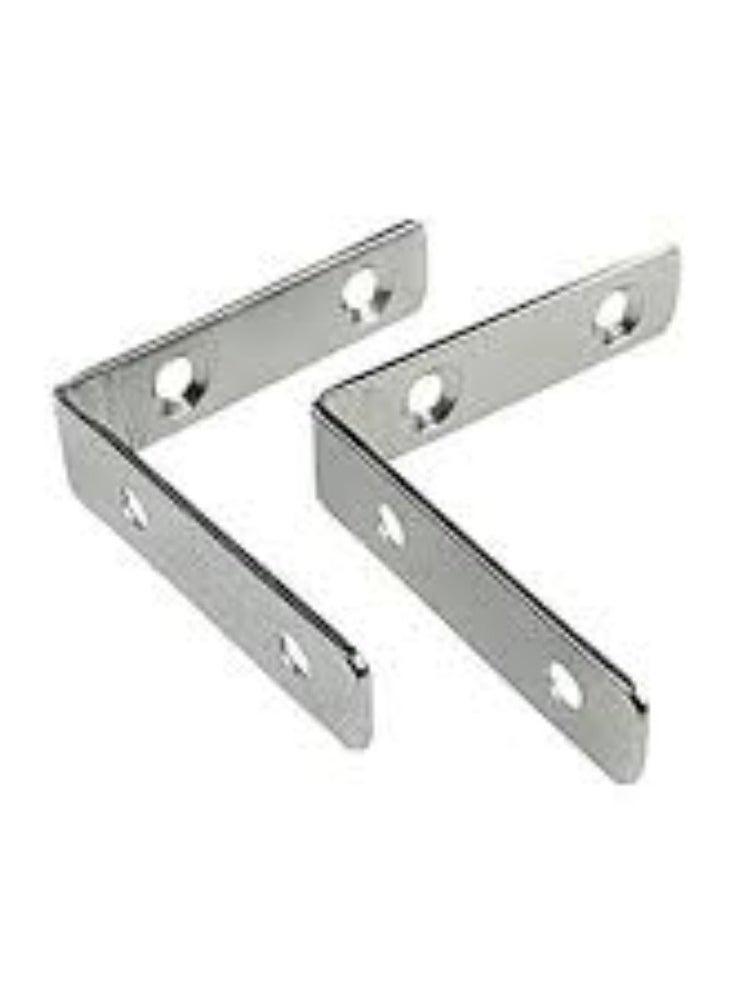 KNP KNP Heavy Duty GI Angle Brackes are essential hardware for ensuring structural integrity and stability in various DIY and construction applications, providing reliable support where needed.  - Image 1