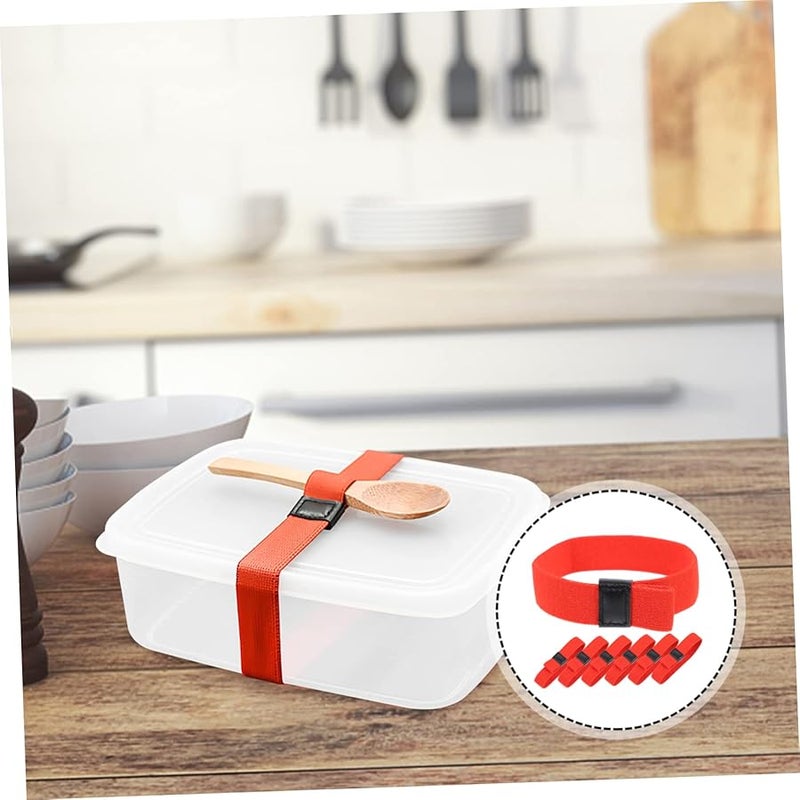 PartyKindom 18 Pack Elastic Bands for Lunchbox Straps Travel Bento Box Picnic Fixing - Image 5
