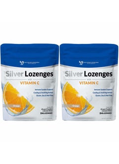DOCTOR RECOMMENDED SUPPLEMENTS Silver Lozenges with Vitamin C - Premium Nano Silver 60 PPM Colloidal Silver, Organic Honey and Vitamin C Mineral Supplement Drops to Support Immune System, Soothe Cough & Throat - Pack of 2  - Image 1