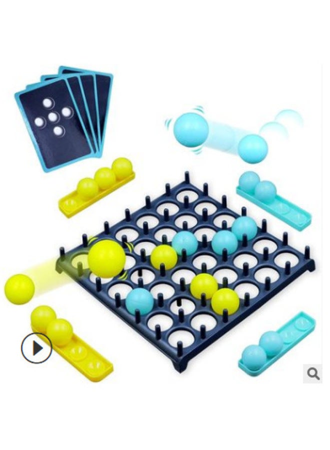 Children's Desktop Fun Catapult Finger Catapult Double Catapult Jump Competition Four-piece Ball Catapult Game